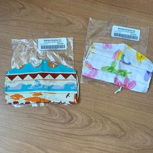 NWT set of 2 child face mask balloon unicorn animal savannah lion king